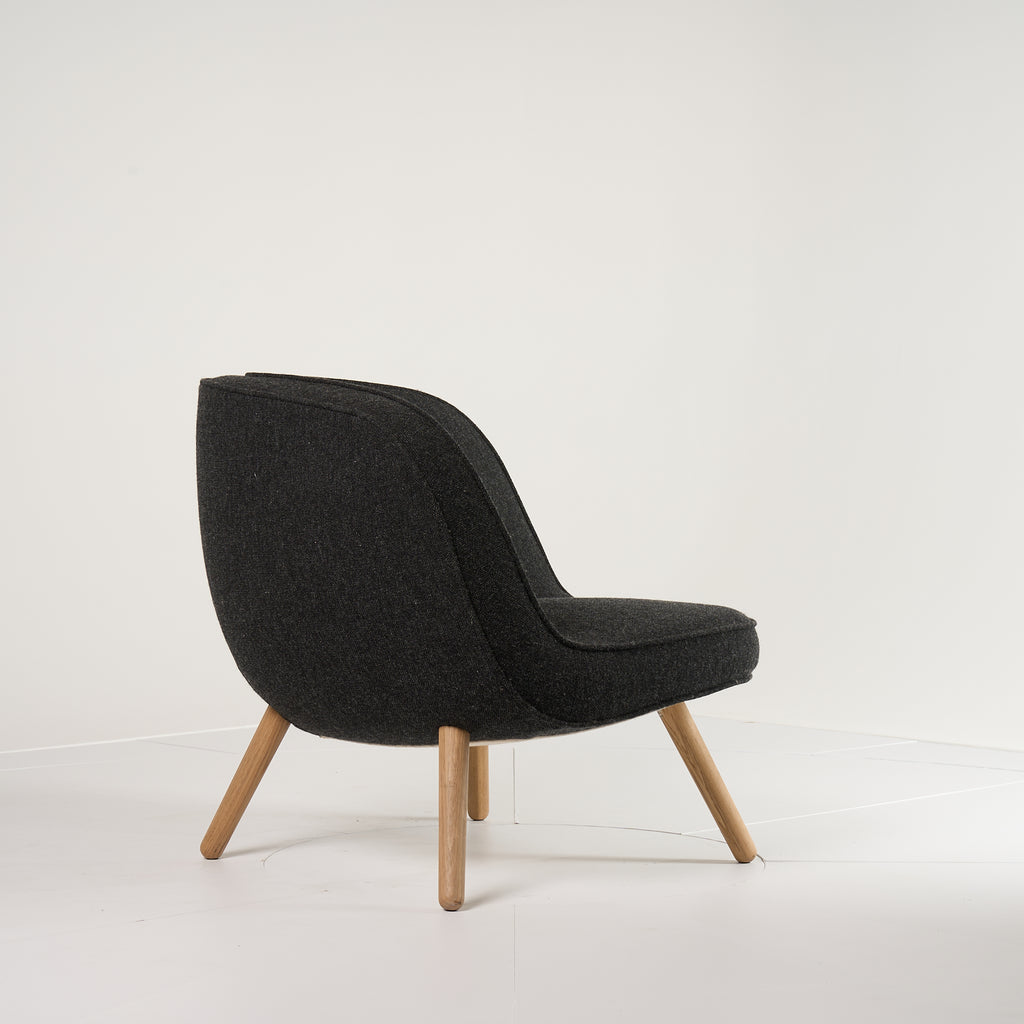 Via57  by Fritz Hansen in Hallingdal 180 - Charcoal  / Oak | Open Box – Excellent | Shop Now | MO-FHA-BI01-33-Hero Image-4