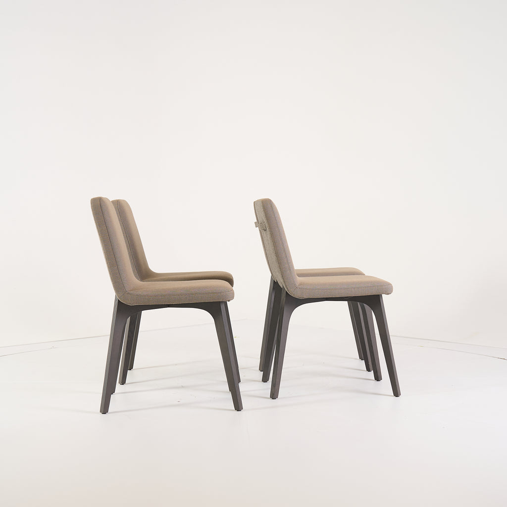 Vik Chair Dining Chair (Set of 4) by Ligne Roset in Steelcut Trio / Divina - Orage / Grege | Gently Used – Good | Shop Now | MO-LIR-10261231-1214-Hero Image-3
