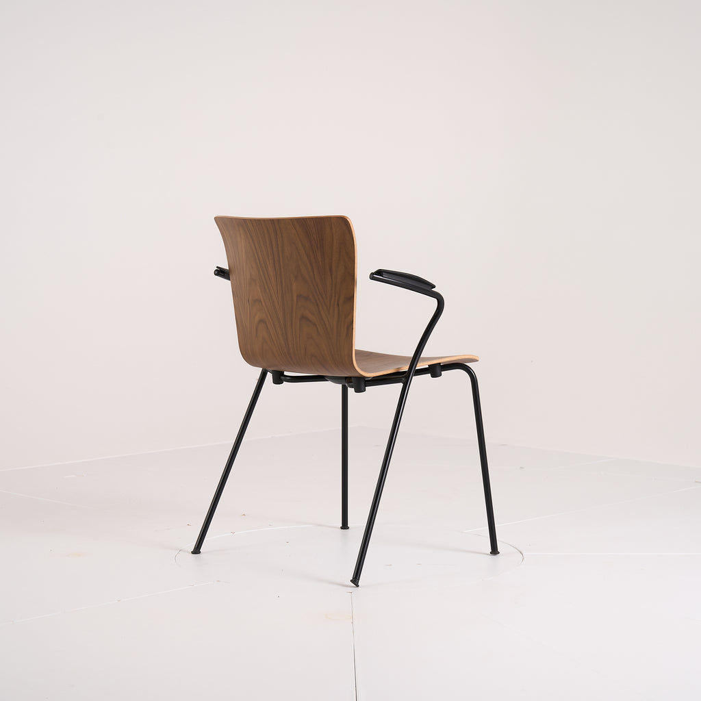 Vico Duo Chair by Fritz Hansen in Walnut Armchair / Black | Floor Sample – Very Good | Shop Now | MO-FHA-VM111-82-Hero Image-6