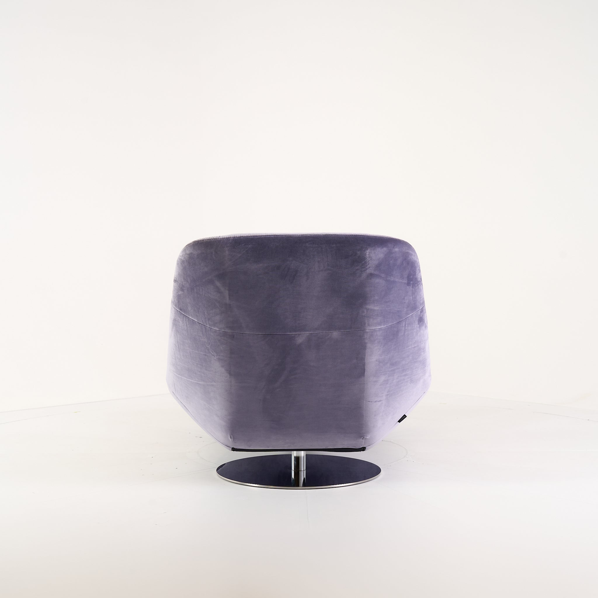 Manarola Swivelling Armchair w/ Footstool by Ligne Roset in Harald Pigeon | Floor Sample – Very Good | Shop Now | MO-LIR-14090200_14090350-1217-Hero Image-5