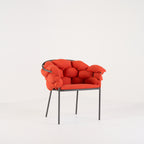 Serpentine Chair with Arms by Ligne Roset in Outdoor, Terra Cotta Fabric | Floor Sample – Very Good | Shop Now | MO-LIR-10262093-1165-Hero Image-4