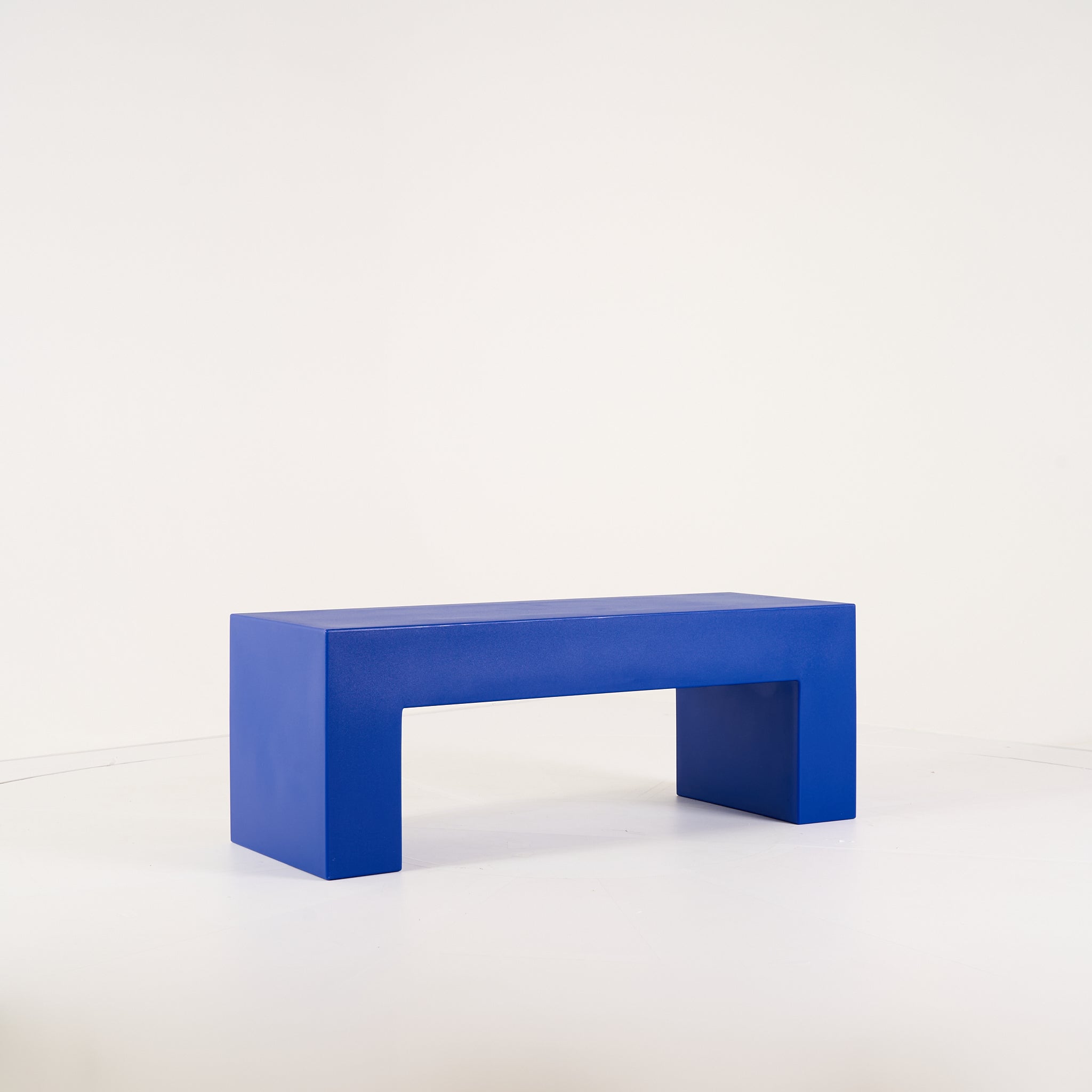 Vignelli Bench by Heller in Small 48" / Blue | Open Box – Excellent | Shop Now | MO-HLR-1035_10-1351-Hero Image-2