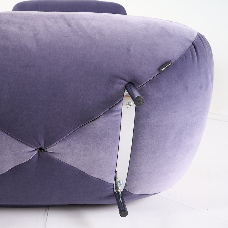 Manarola Swivelling Armchair w/ Footstool-Detail Image-5