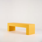 Vignelli Bench by Heller in Medium / Yellow | Floor Sample – Very Good | Shop Now | MO-HLR-1034_08-1361-Hero Image-7