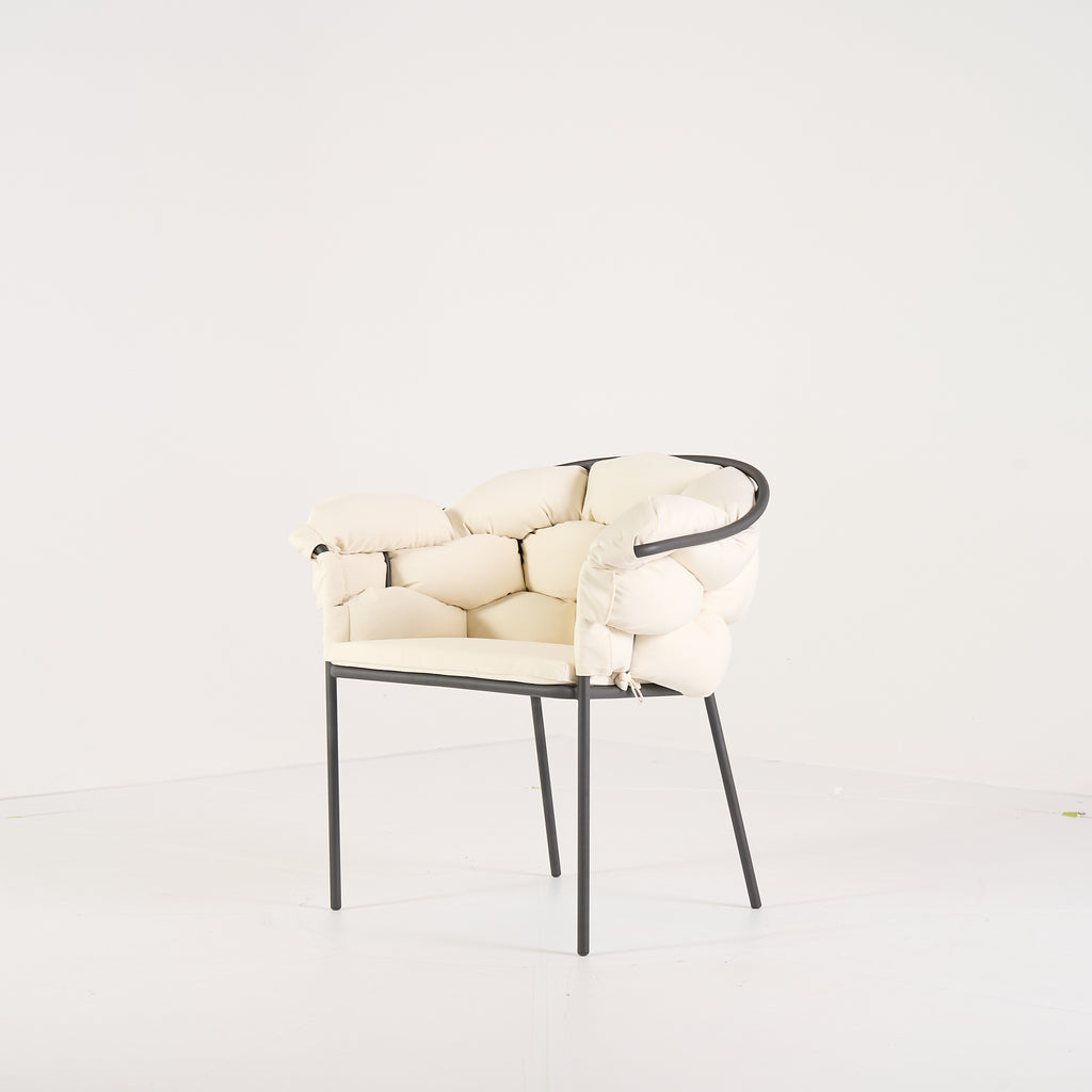 Serpentine Chair with Arms by Ligne Roset in Outdoor, Ecru Fabric | Gently Used – Good | Shop Now | MO-LIR-10262095-1167-Hero Image-7