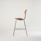 Grand Prix Counter Stool by Fritz Hansen in Walnut / Grace Walnut / Chrome | Floor Sample – Very Good | Shop Now | MO-FHA-3138FRU-46-Hero Image-1
