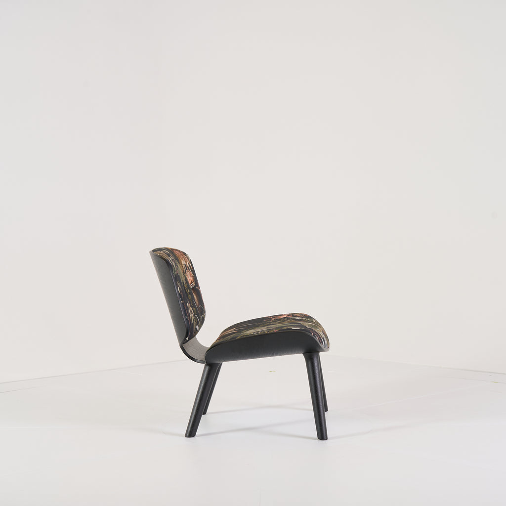 Nut Lounge by Moooi in Menagerie of Extinct Animals Velvet Raven, Black | Well Loved – Fair | Shop Now | MO-MOO-8718282746067-158-Hero Image-7