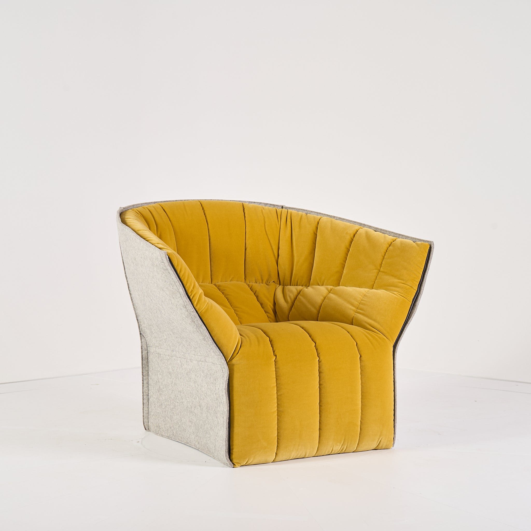 Moel Low Back Armchair by Ligne Roset in Harald Ocre | Floor Sample – Very Good | Shop Now | MO-LIR-14081200-1197-Hero Image-4