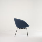 Pot Chair  by Fritz Hansen in Capture 6001 - Blue  / Chrome | Floor Sample – Very Good | Shop Now | MO-FHA-3118-30-Hero Image-4