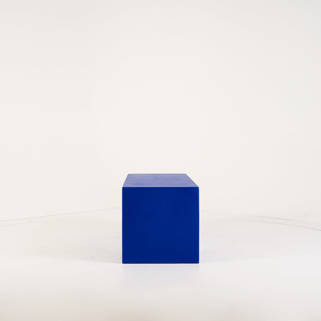 Vignelli Bench by Heller in Small 48" / Blue | Open Box – Excellent | Shop Now | MO-HLR-1035_10-1351-Hero Image-6