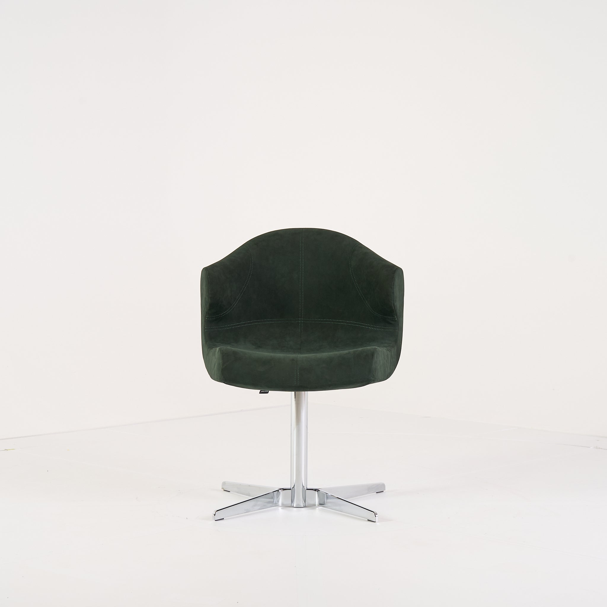 Alster Chair by Ligne Roset in Alcantara Malachite | Floor Sample – Very Good | Shop Now | MO-LIR-10260100-1213-Hero Image-4