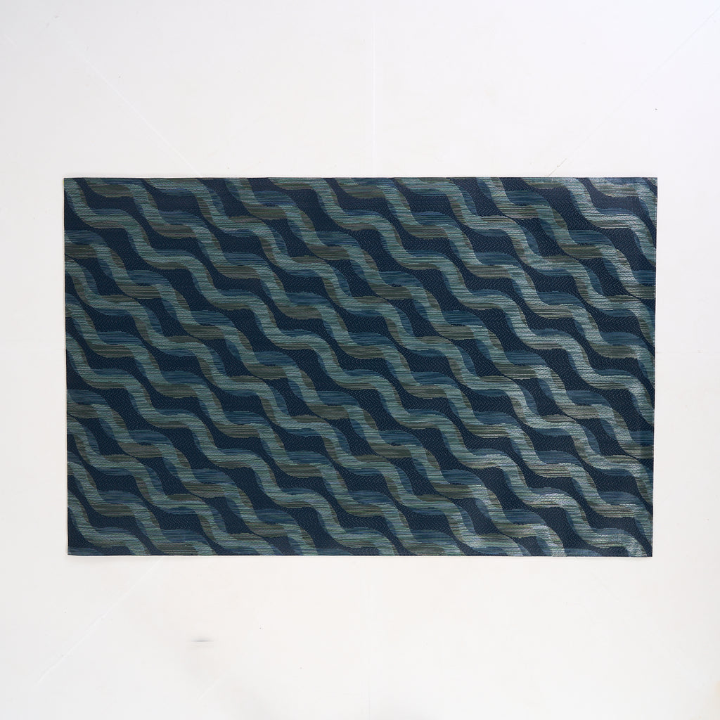 Twist Floormat - Ocean by Chilewich in 46" x 72" | Pristine | Shop Now | MO-CHW-200856_001-1463-Hero Image-1