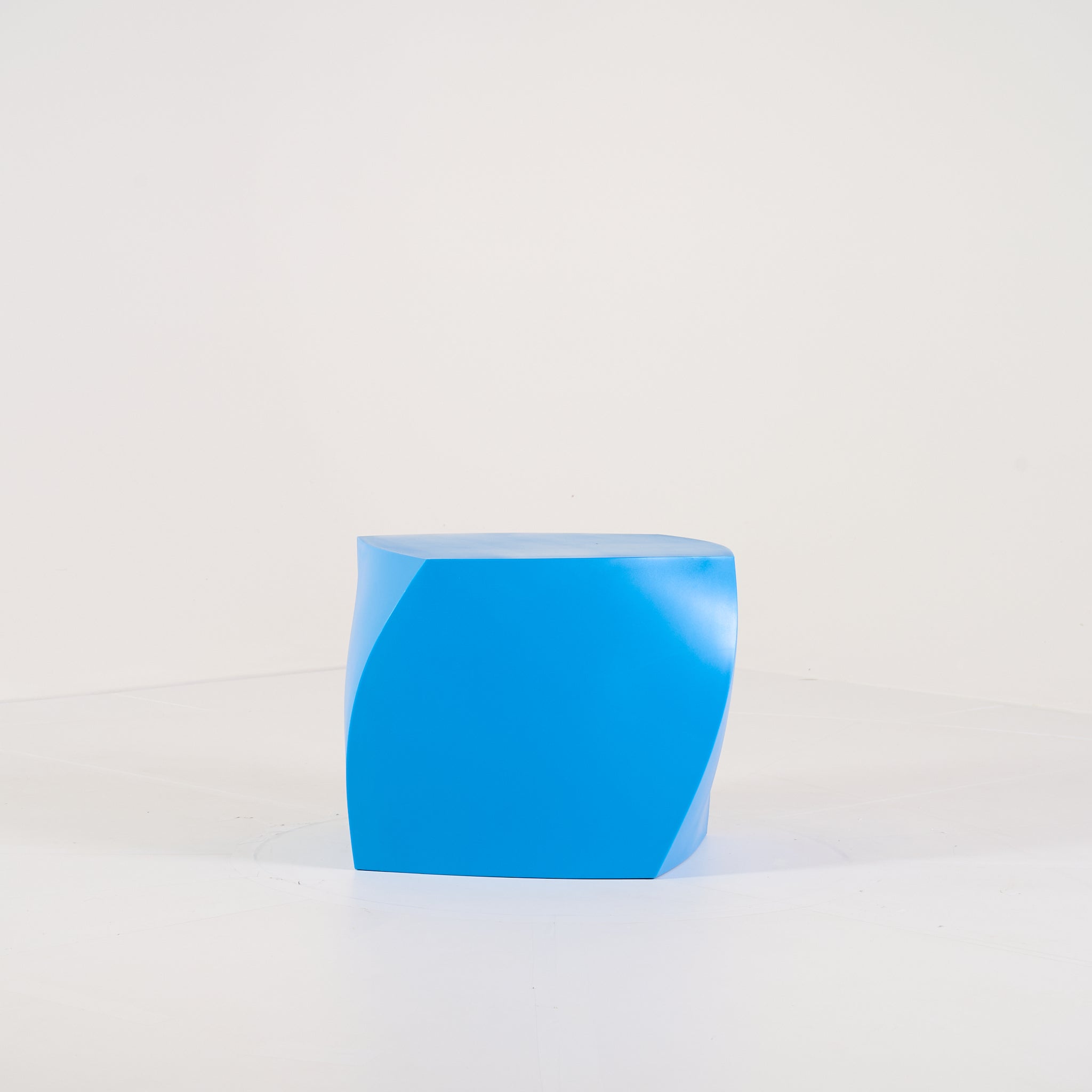 Gehry Left Twist Cube by Heller in Blue | Gently Used – Good | Shop Now | MO-HLR-1016_05-1395-Hero Image-7