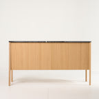 Jut Cabinet by Fritz Hansen in Black Marble / Oak | Project Piece – As-Is | Shop Now | MO-FHA-1090101-106-Hero Image-5