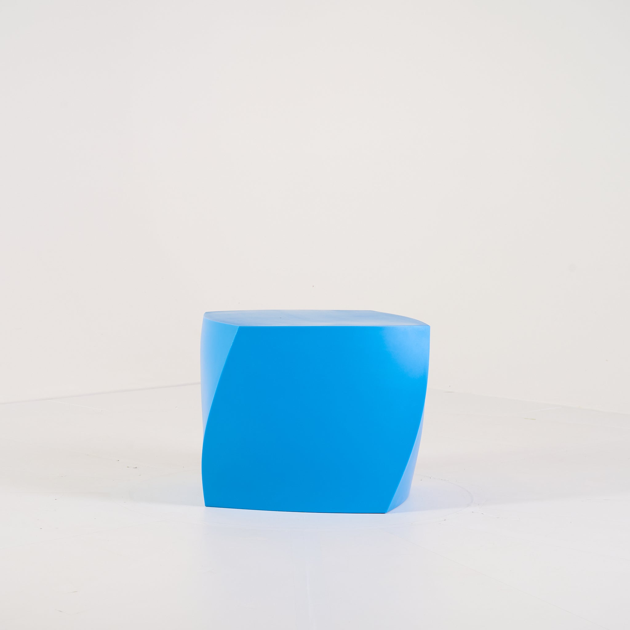 Gehry Left Twist Cube by Heller in Blue | Gently Used – Good | Shop Now | MO-HLR-1016_05-1395-Hero Image-1
