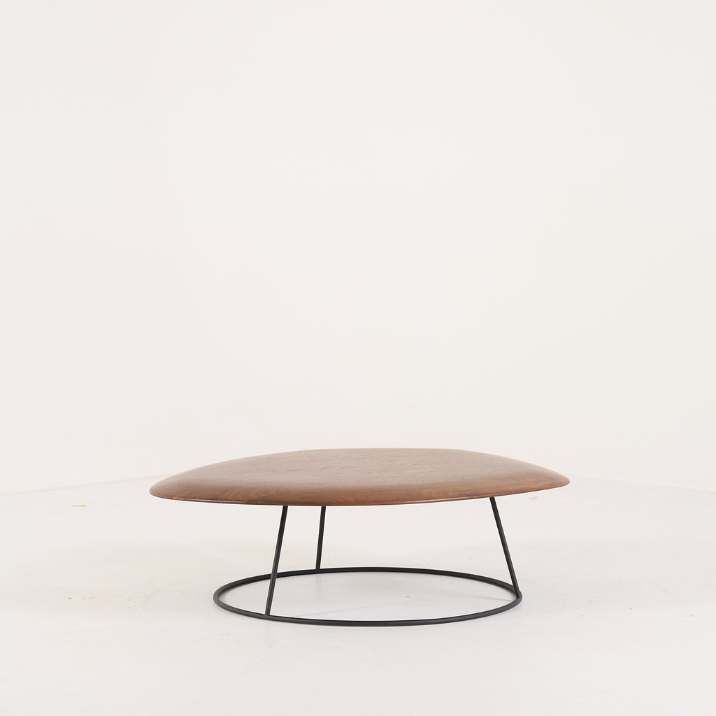 Pebble Low Table Small by Ligne Roset in Convex Top, Solid Wood | Floor Sample – Very Good | Shop Now | MO-LIR-19960053-1162-Hero Image-2