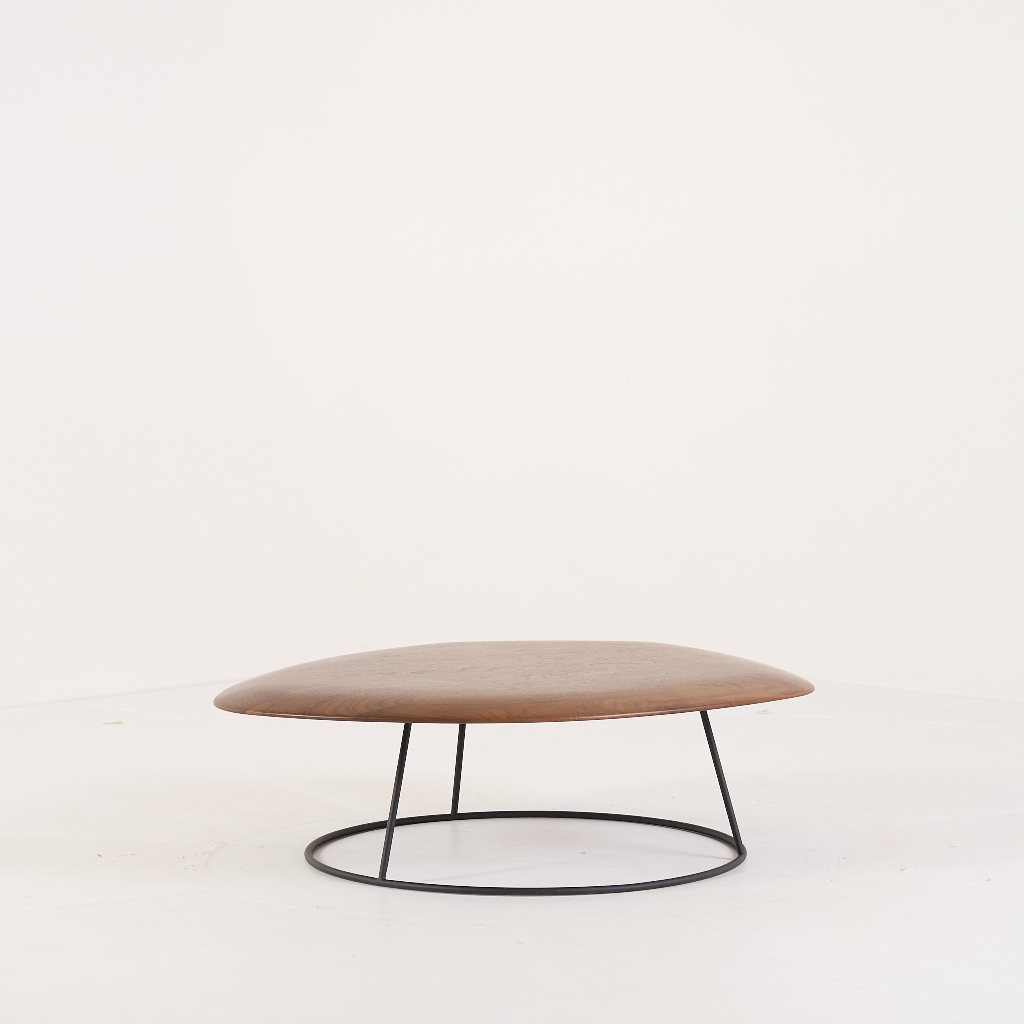 Pebble Low Table Small by Ligne Roset in Convex Top, Solid Wood | Floor Sample – Very Good | Shop Now | MO-LIR-19960053-1162-Hero Image-2
