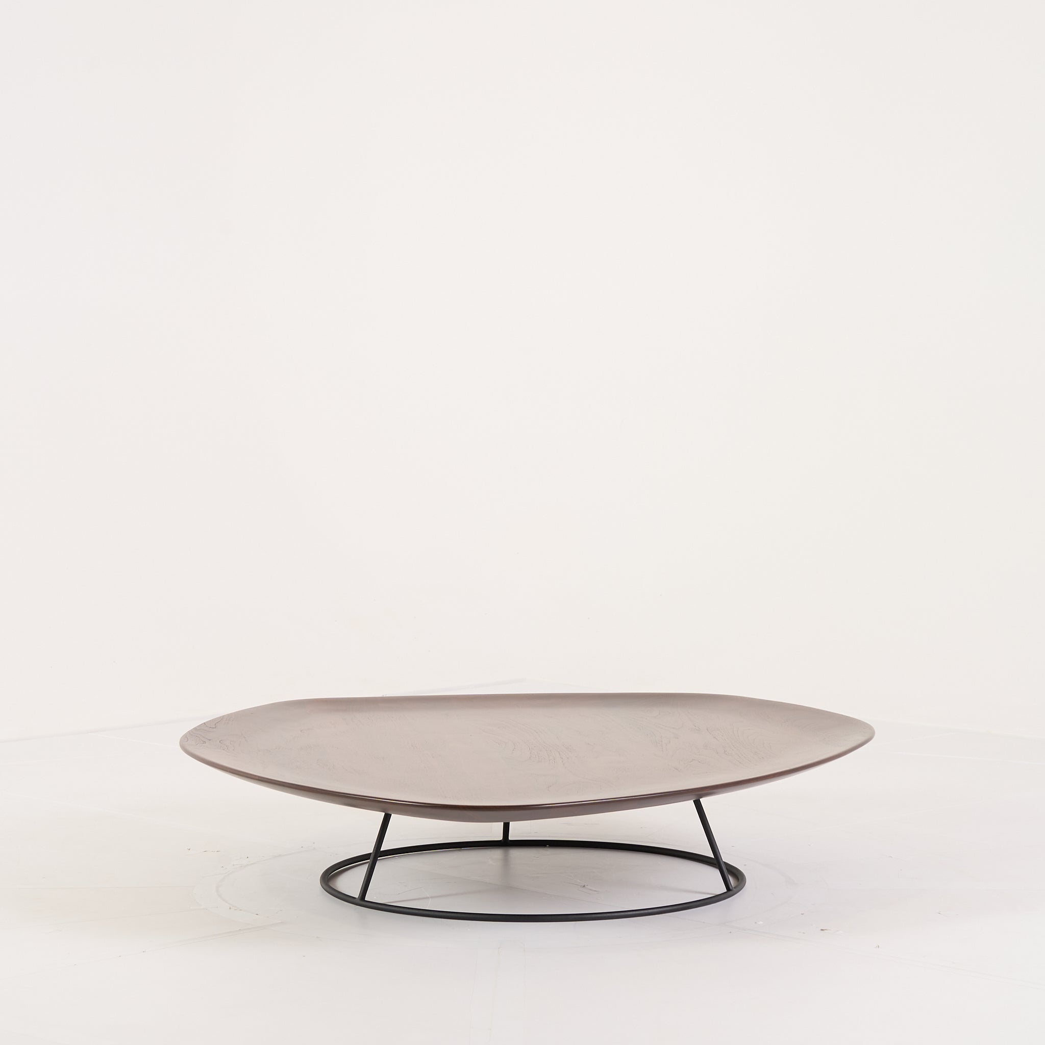 Pebble Low Table Large by Ligne Roset in Concave Top, Solid Wood | Floor Sample – Very Good | Shop Now | MO-LIR-19960050-1160-Hero Image-1