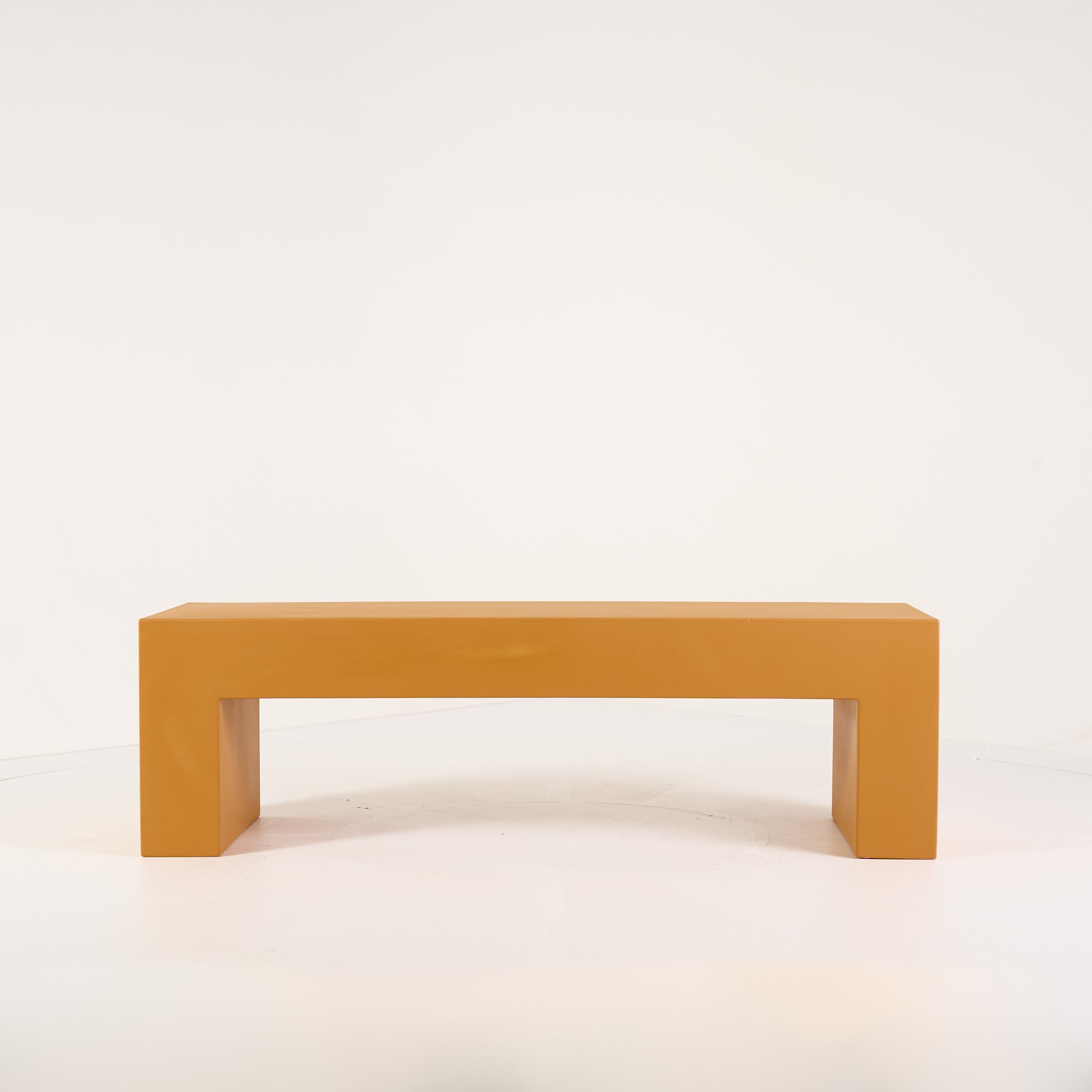 Vignelli Bench by Heller in Medium / Ochre | Well Loved – Fair | Shop Now | MO-HLR-1034_31-1365-Hero Image-5