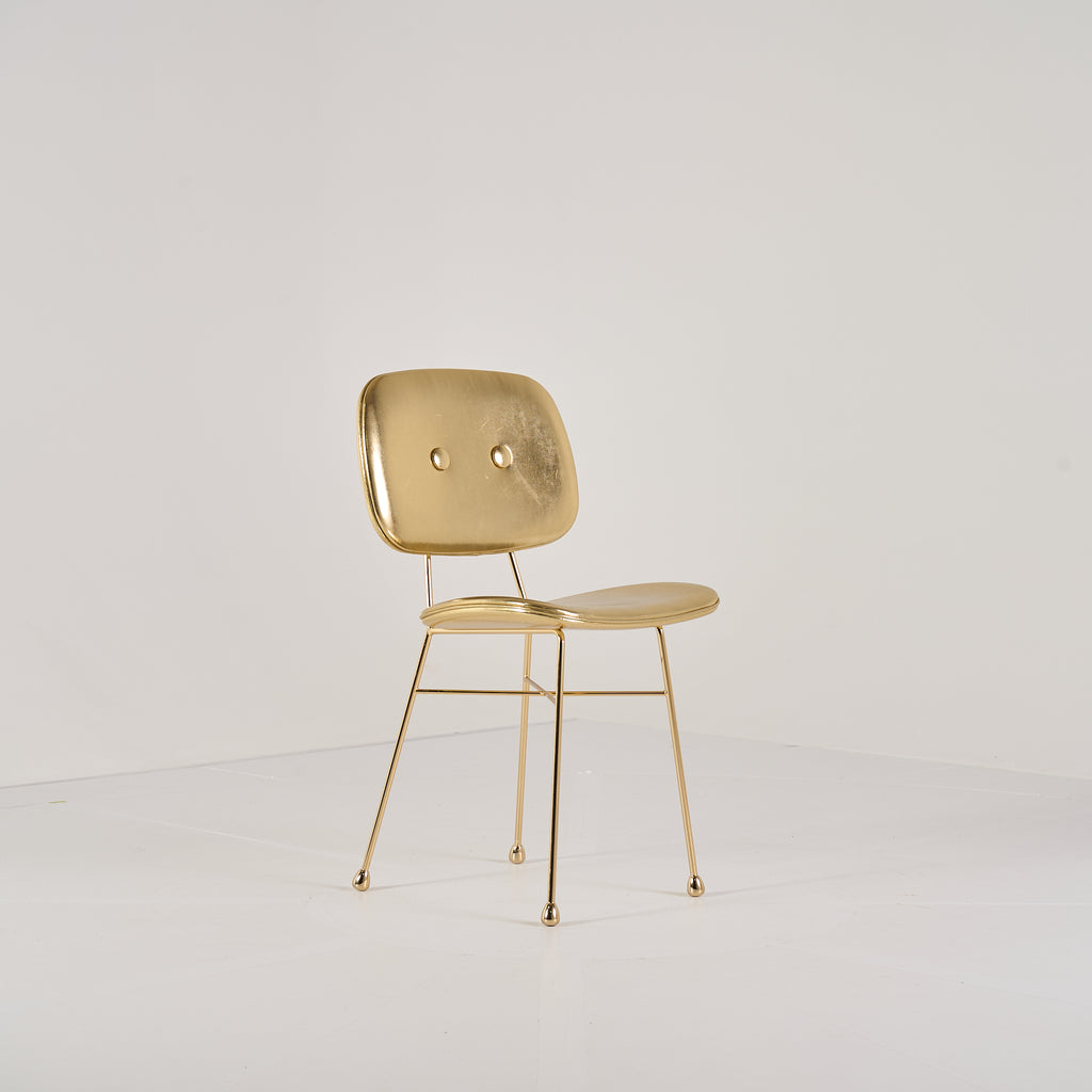 The Golden Chair by Moooi in Gold / Plated with Real Gold | Well Loved – Fair | Shop Now | MO-MOO-8718282340142-149-Hero Image-1