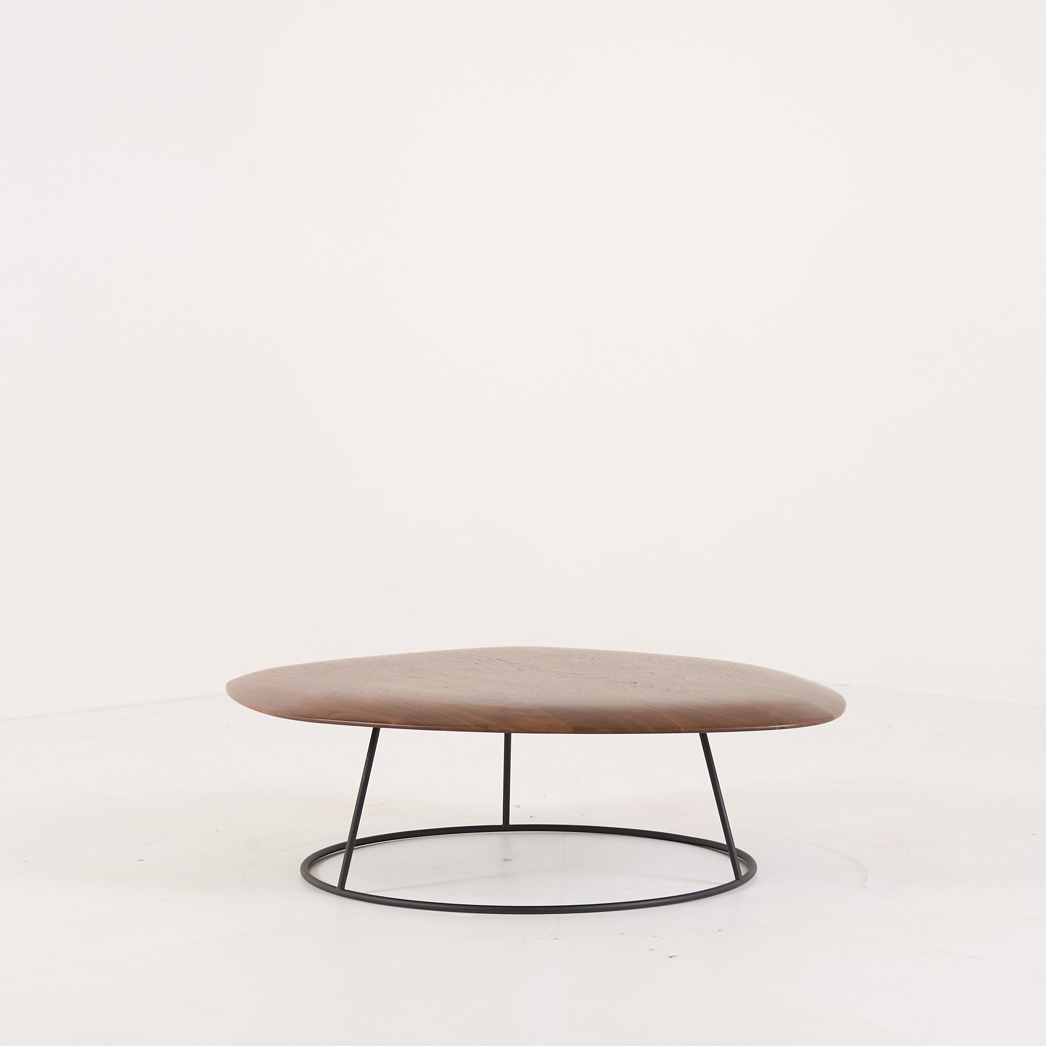 Pebble Low Table Small by Ligne Roset in Convex Top, Solid Wood | Floor Sample – Very Good | Shop Now | MO-LIR-19960053-1162-Hero Image-4