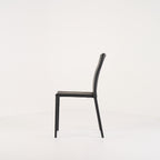 Slim Chair by Ligne Roset in Black Leather Upholstery / Steel Structure | Pristine | Shop Now | MO-LIR-10265115-1169-Hero Image-6