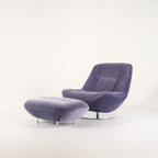Manarola Swivelling Armchair w/ Footstool by Ligne Roset in Harald Pigeon | Floor Sample – Very Good | Shop Now | MO-LIR-14090200_14090350-1217-Hero Image-7