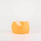 Gehry Left Twist Cube by Heller in Yellow | Well Loved – Fair | Shop Now | MO-HLR-1016_03-1399-Hero Image-1