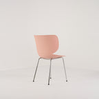 Hana Chair Unupholstered by Moooi in Dusty Pink/Chrome Non-Stacking | Gently Used – Good | Shop Now | MO-MOO-8718282380360-1250-Hero Image-5