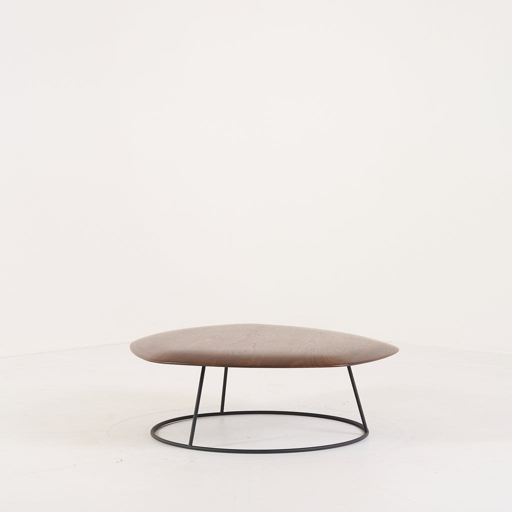 Pebble Low Table Small by Ligne Roset in Convex Top, Solid Wood | Floor Sample – Very Good | Shop Now | MO-LIR-19960053-1162-Hero Image-6