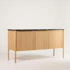 Jut Cabinet by Fritz Hansen in Black Marble / Oak | Project Piece – As-Is | Shop Now | MO-FHA-1090101-106-Hero Image-3