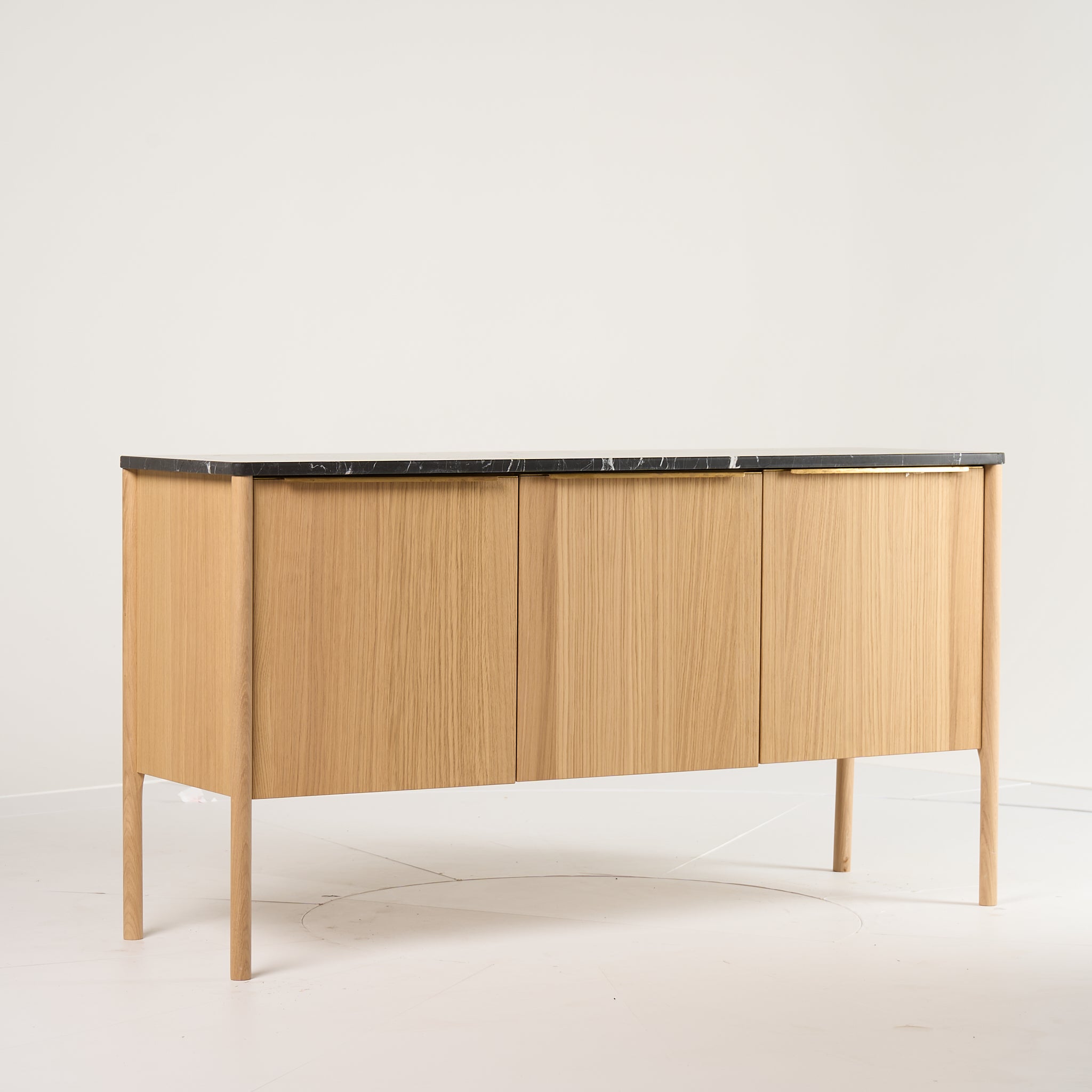 Jut Cabinet by Fritz Hansen in Black Marble / Oak | Project Piece – As-Is | Shop Now | MO-FHA-1090101-106-Hero Image-3