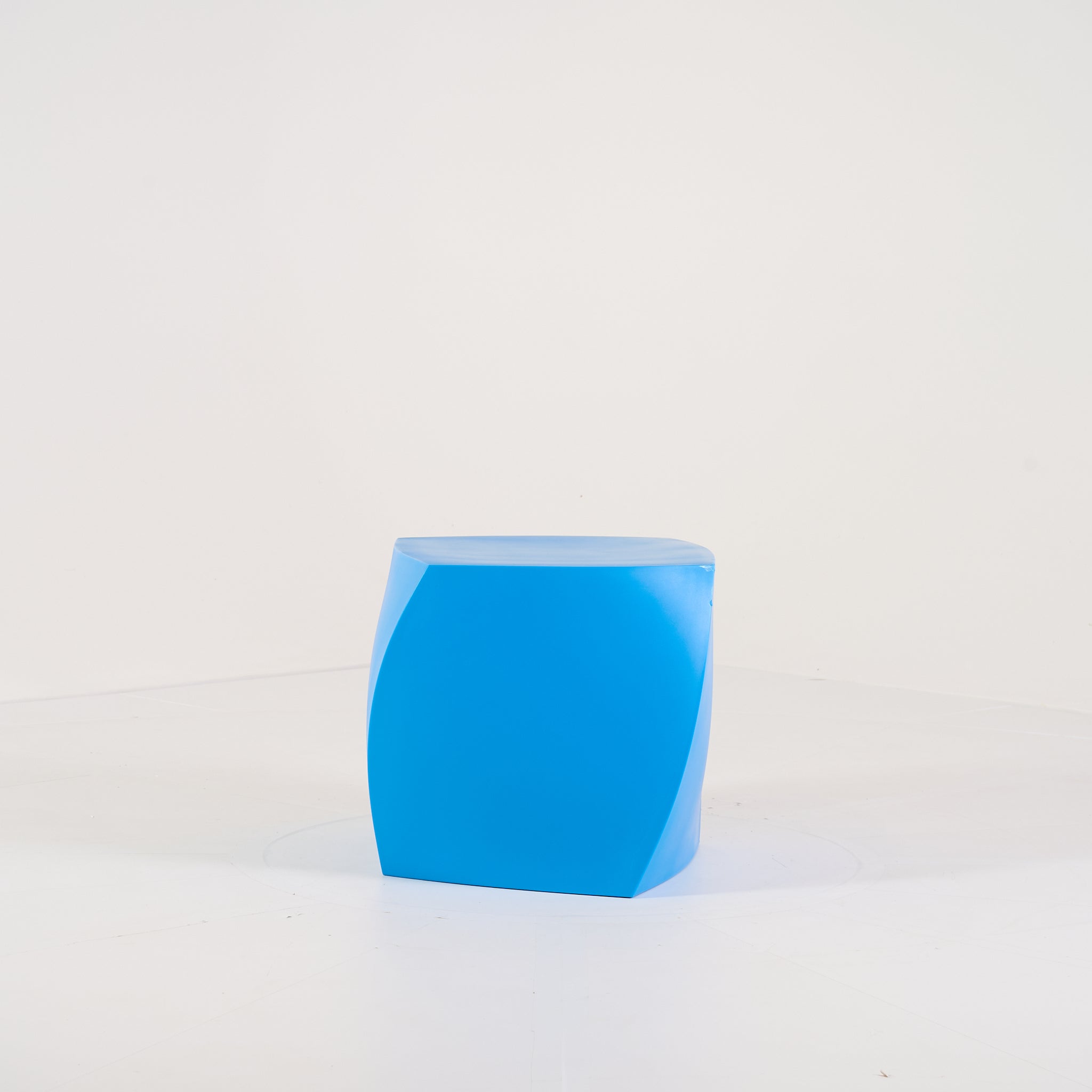 Gehry Left Twist Cube by Heller in Blue | Well Loved – Fair | Shop Now | MO-HLR-1016_05-1397-Hero Image-6