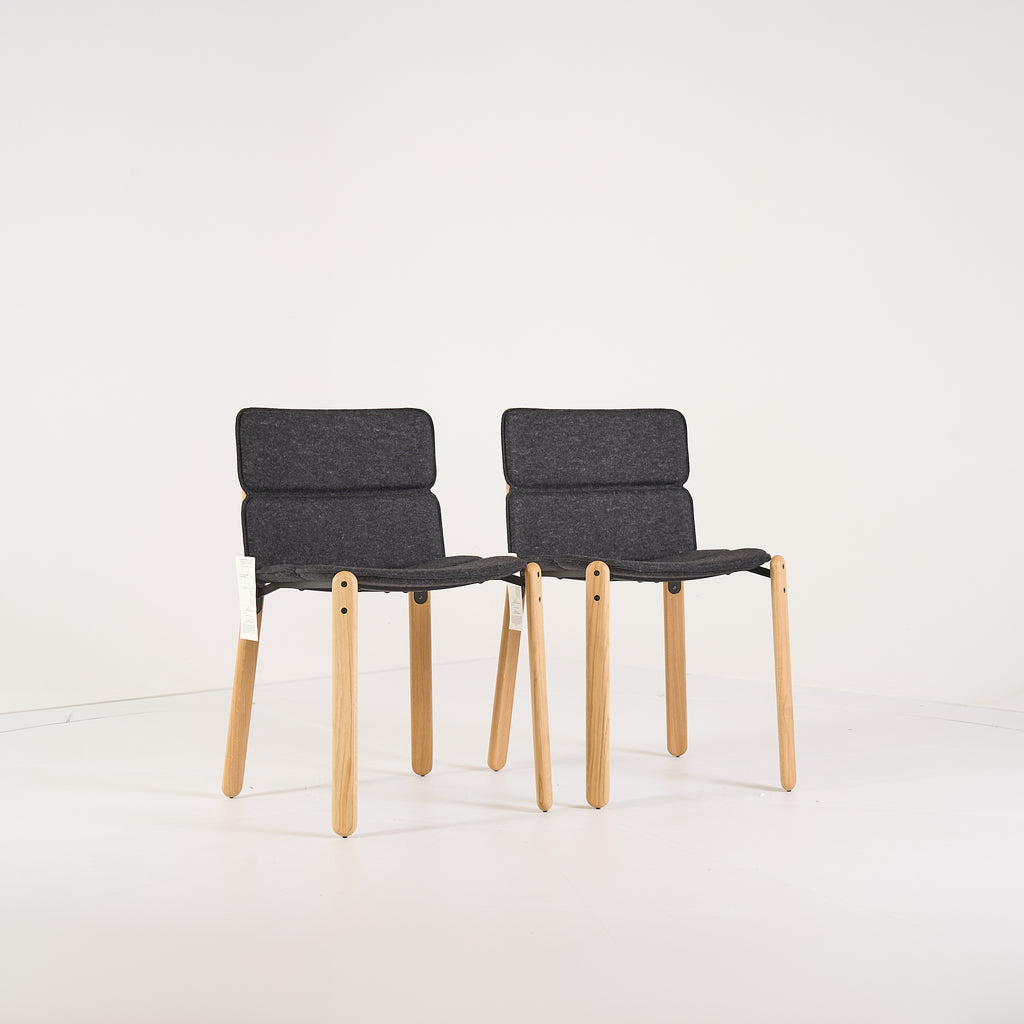 Paddock Chair Set of 2 by Ligne Roset in Feutre Anthracite | Open Box – Excellent | Shop Now | MO-LIR-10260880-1219-Hero Image-2
