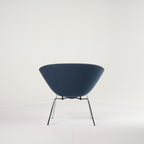 Pot Chair  by Fritz Hansen in Capture 6001 - Blue  / Chrome | Floor Sample – Very Good | Shop Now | MO-FHA-3118-30-Hero Image-3