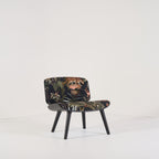 Nut Lounge by Moooi in Menagerie of Extinct Animals Velvet Raven, Black | Well Loved – Fair | Shop Now | MO-MOO-8718282746067-158-Hero Image-3