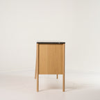 Jut Cabinet by Fritz Hansen in Black Marble / Oak | Project Piece – As-Is | Shop Now | MO-FHA-1090101-106-Hero Image-4