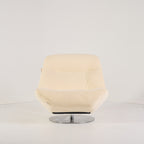 Manarola Swivelling Armchair by Ligne Roset in Alcantara Eggshell | Project Piece – As-Is | Shop Now | MO-LIR-14090200-1198-Hero Image-1