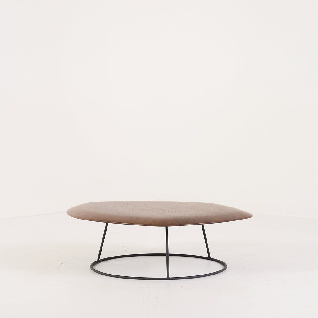 Pebble Low Table Small by Ligne Roset in Convex Top, Solid Wood | Floor Sample – Very Good | Shop Now | MO-LIR-19960053-1162-Hero Image-7