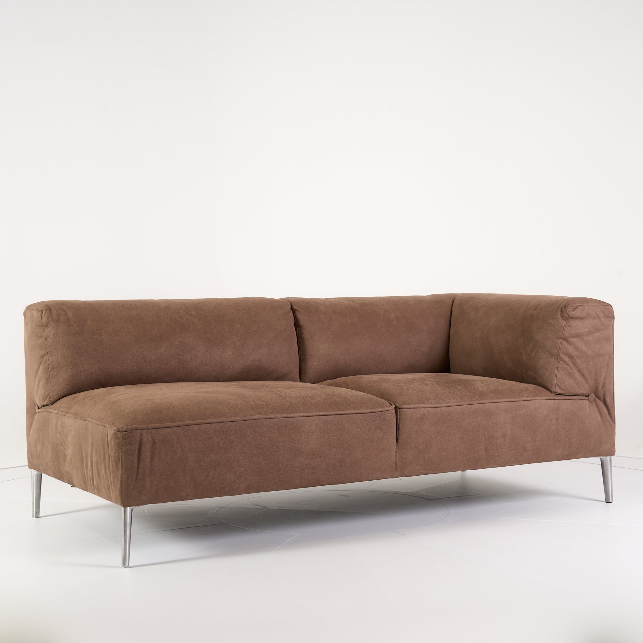 Sofa So Good Double by Moooi in No Arm Left Abbracci, Taupe | Gently Used – Good | Shop Now | MO-MOO-8718282783451-174-Hero Image-1