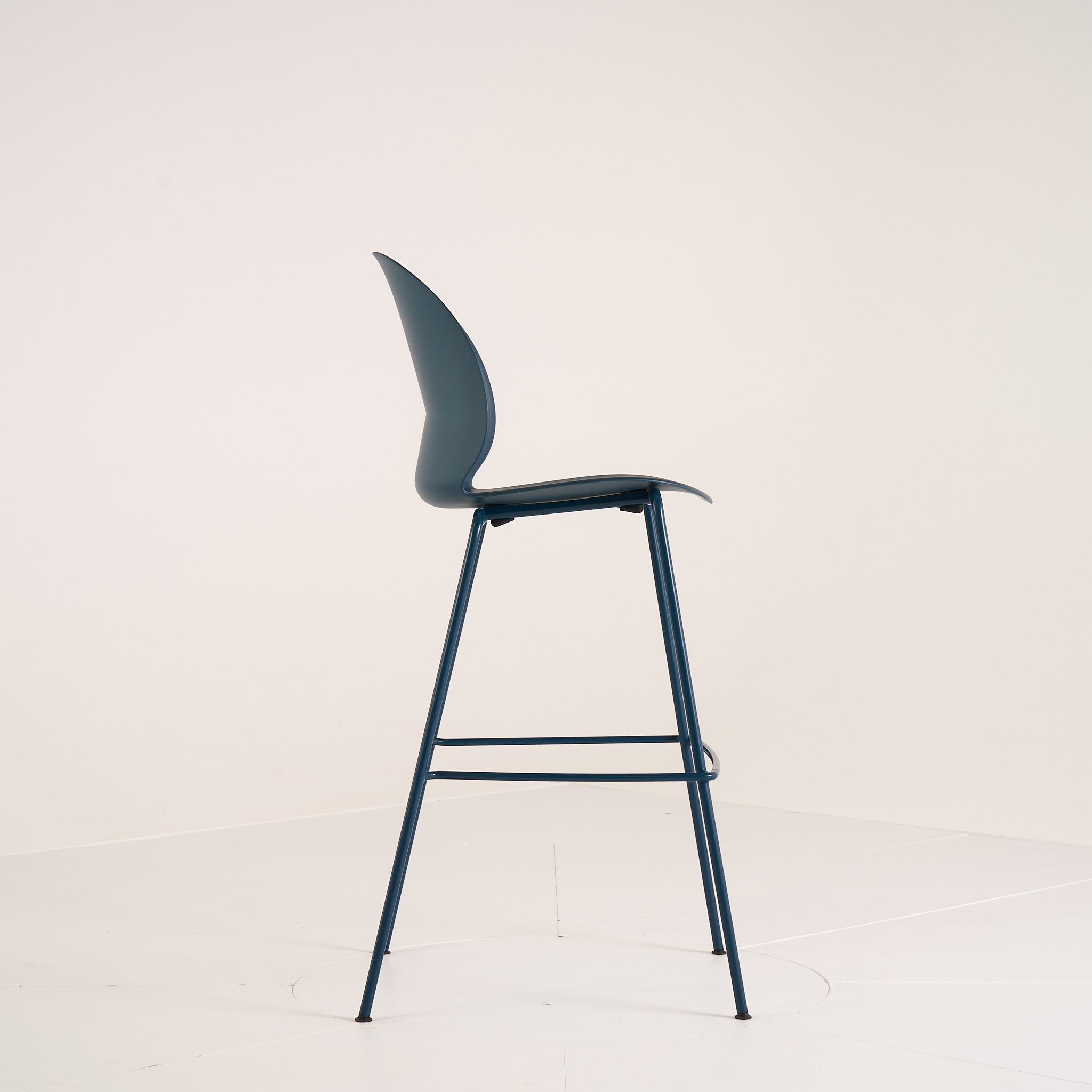 Recycle Barstool by Fritz Hansen in Dark Blue / Dark Blue  | Project Piece – As-Is | Shop Now | MO-FHA-N02_50-85-Hero Image-3