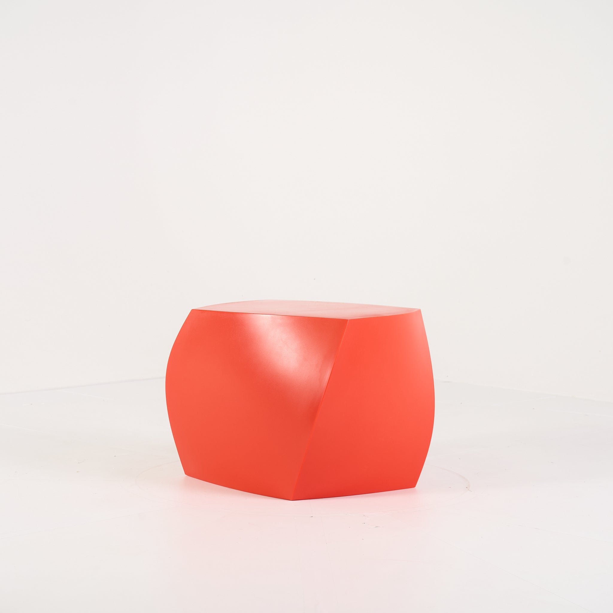 Gehry Left Twist Cube by Heller in Red | Gently Used – Good | Shop Now | MO-HLR-1016_02-1391-Hero Image-2