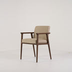 Zio Dining Chair by Moooi in Ronan, Gravel, Cinnamon | Open Box – Excellent | Shop Now | MO-MOO-8718282742571-143-Hero Image-4