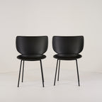 Hana Chairs Unupholstered Set of 2 by Moooi in Black/Black Non-Stacking | Gently Used – Good | Shop Now | MO-MOO-8718282380278-139-Hero Image-5