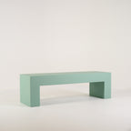 Vignelli Bench by Heller in Medium / Celadon | Floor Sample – Very Good | Shop Now | MO-HLR-1034_29-1364-Hero Image-2