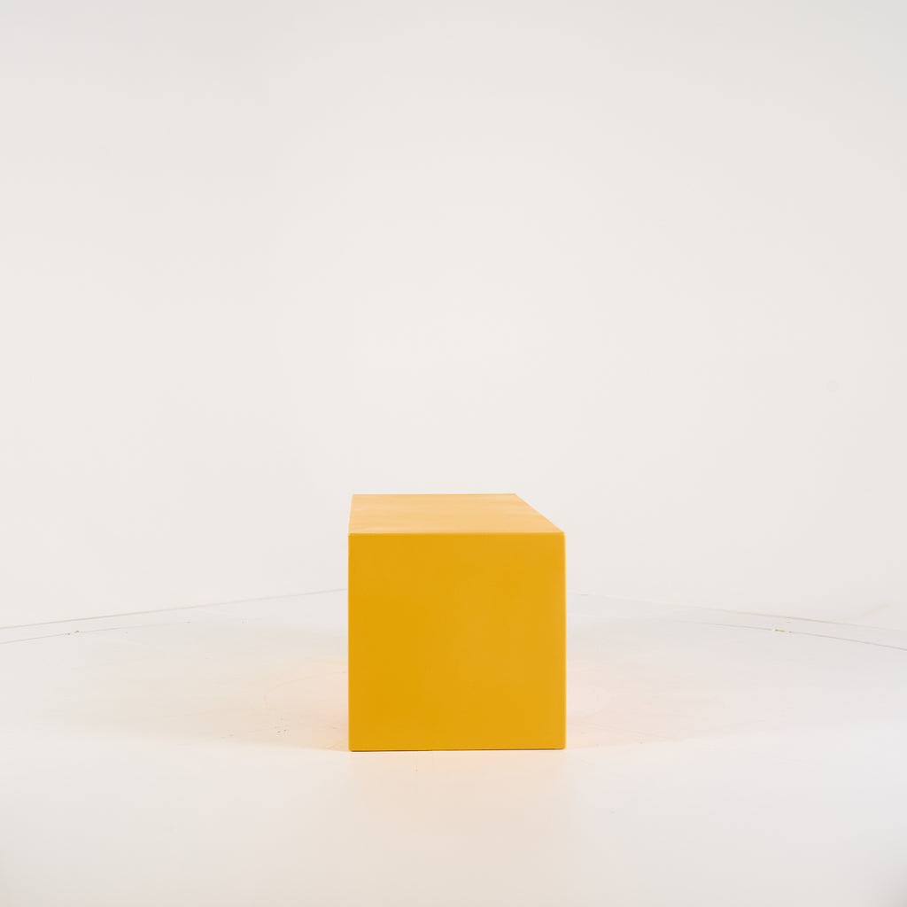 Vignelli Bench by Heller in Small / Yellow | Floor Sample – Very Good | Shop Now | MO-HLR-1035_08-1349-Hero Image-6